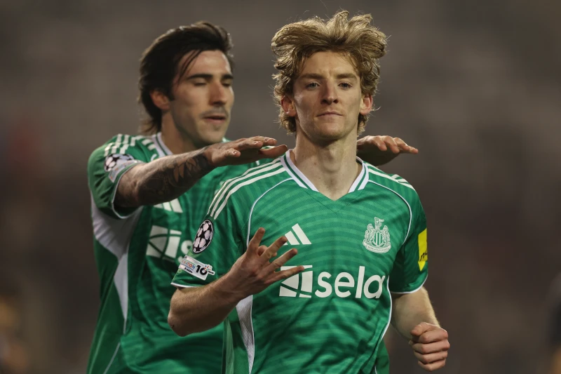 英格蘭24歲前鋒戈登(Anthony Gordon)上半場就狂轟4球。法新社