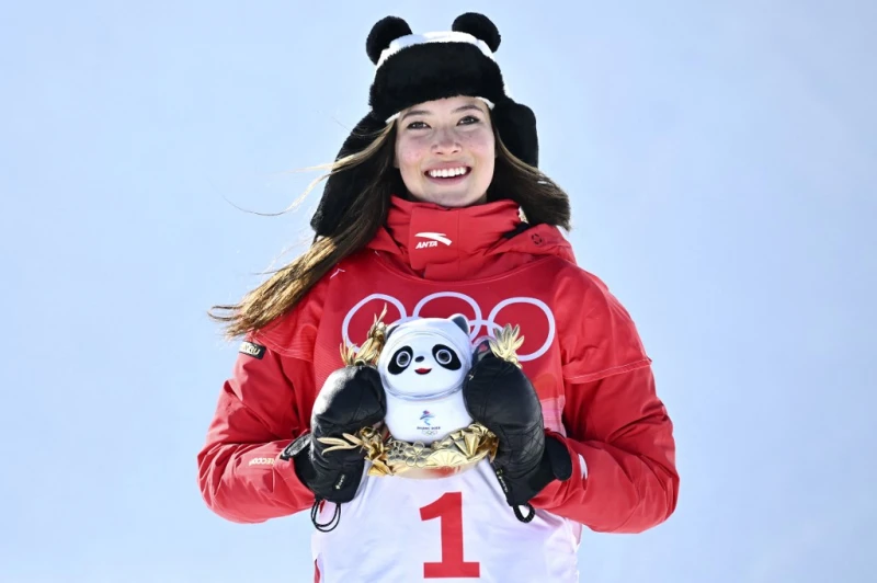 谷愛凌優雅回應美國副總統的關切。法新社