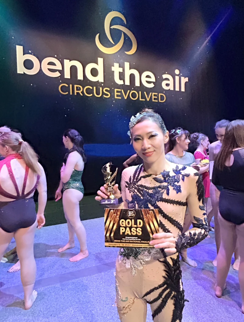 Zoey老師仍積極參加國際空中運動競賽,總是奪得佳績,讓世界看見台灣。Zoey提供