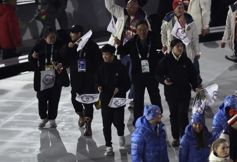 中華隊在閉幕典禮出場。中華奧會提供