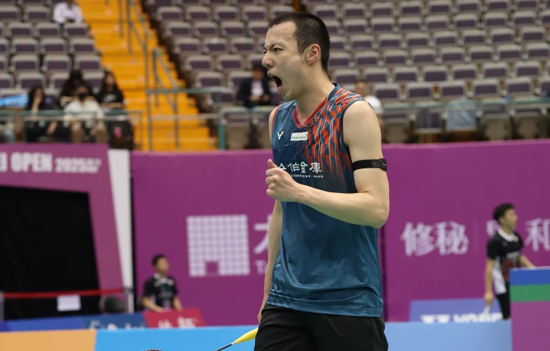 王子維成德國公開賽首位闖進打次輪的台將。資料照片