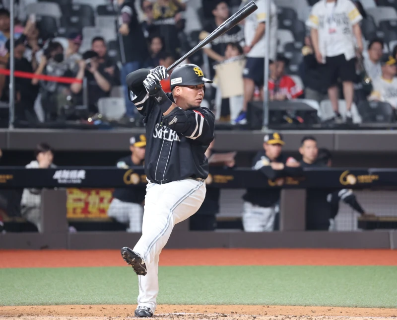 山川穗高。記者李天助攝