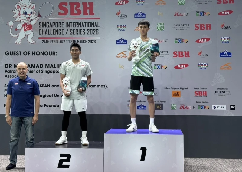 中租20歲小將吳哲穎(右)成功打下八點勝後拿到首個挑戰賽冠軍。中租提供