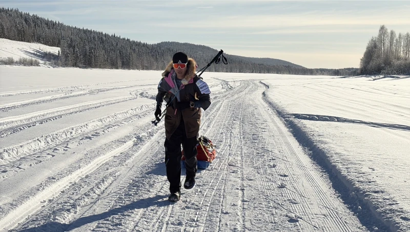 極地超馬運動員陳彥博居第二。陳彥博提供1