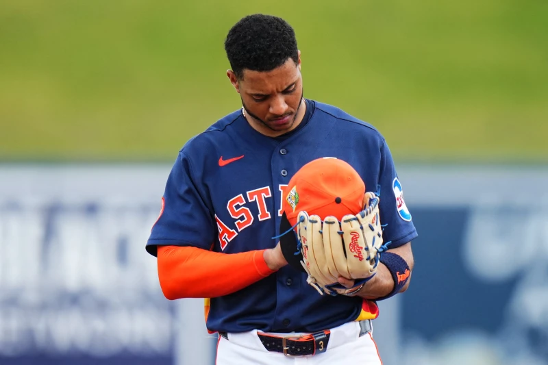 多明尼加的太空人明星球員潘尼亞（Jeremy Peña）意外受傷。法新社