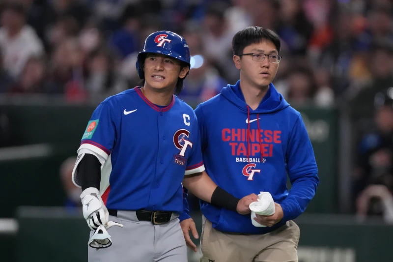 陳傑憲觸身球 後退場。記者劉峻誠攝