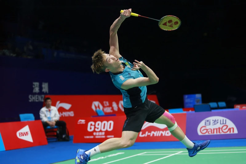 林俊易第二度闖進超級1000系列賽4強。法新社