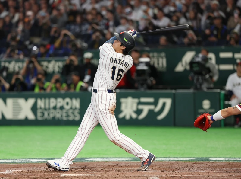 大谷翔平連兩場開轟。法新社