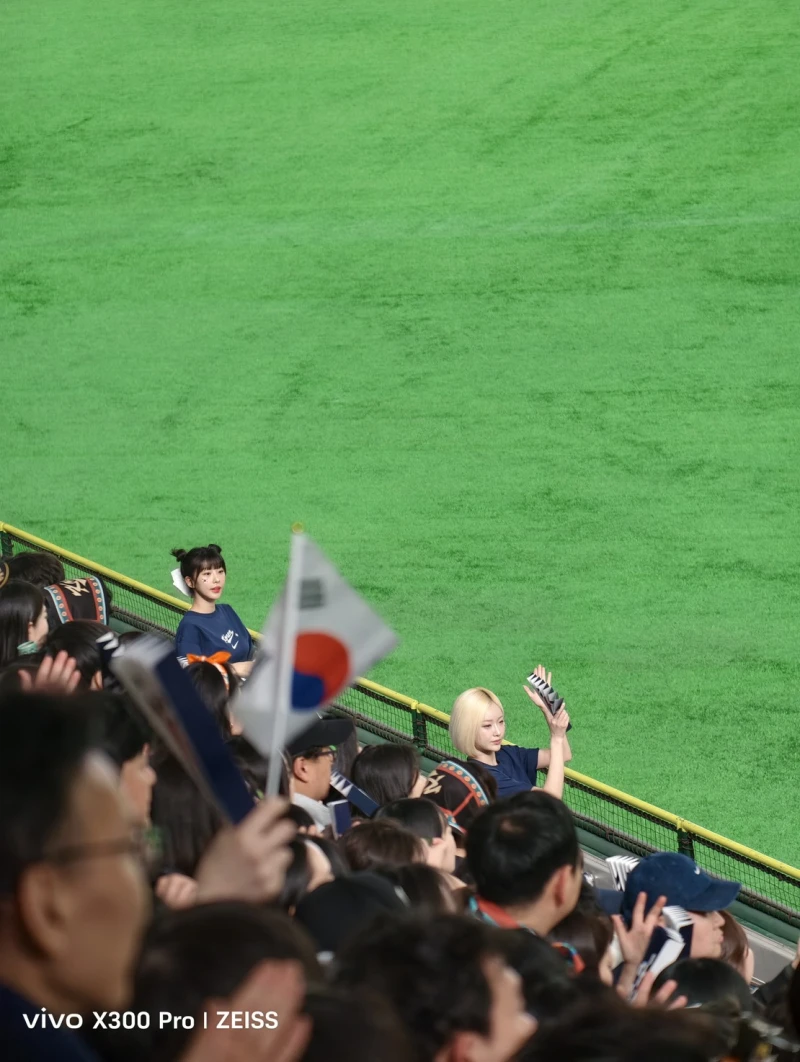 韓國啦啦隊。記者劉峻誠攝