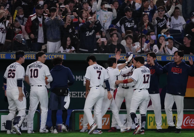 韓國晉級複賽,前進邁阿密。記者劉峻誠攝