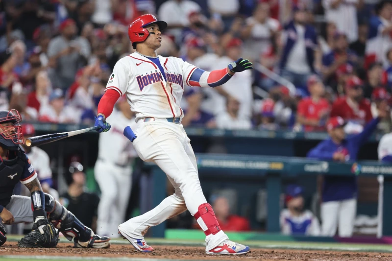 多明尼加球星索托(Juan Soto)也本屆經典賽大咖球員之一。法新社