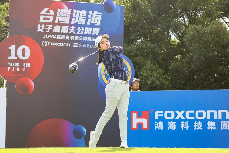 鴻海贊助選手吳佳晏第一回合76桿4暫並列第42名。Tlpga／林聖凱攝 