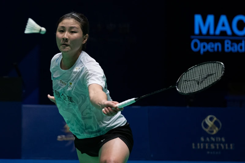 林湘緹成功晉級瑞士公開賽女單８強。法新社