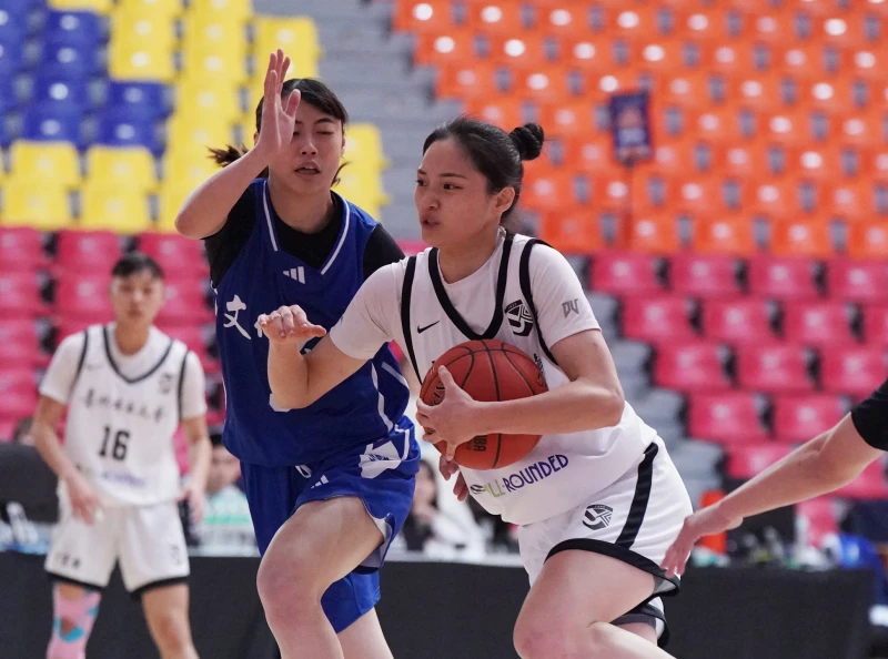 北市大李貞誼13分12籃板。大專體總提供