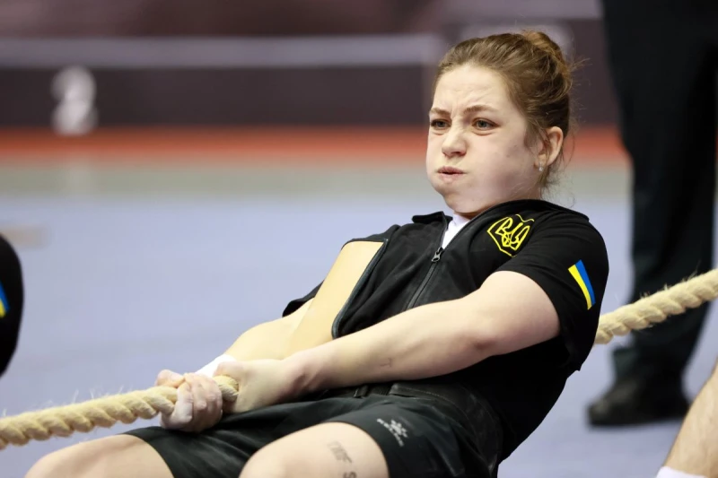 烏克蘭女子選手Katerina Shevchuk奮力出擊。大會提供