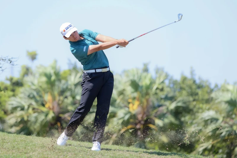 曾雅妮以三回合總桿224桿8暫並列第16名。Tlpga／勇宏攝