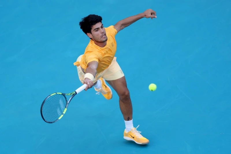 現任球王艾卡拉茲(Carlos Alcaraz)爆冷在邁阿密公開賽男單32強提前出局。法新社