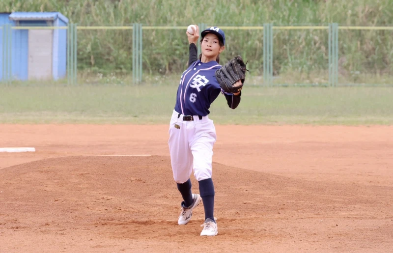 民安國小投手林思璇。學生棒聯提供