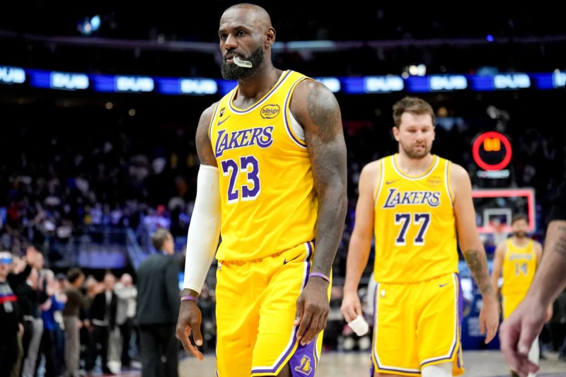 湖人九連勝止步。法新社