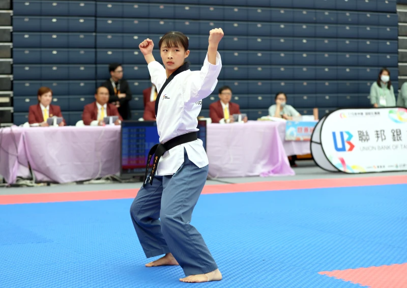 沈芊雯在最後一屆全中運終於拿到個人金牌。郭運復攝