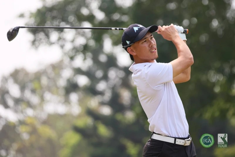 職業新秀彭雄最終回合打出1鷹6鳥64桿以四回合總桿272桿-16拿下生涯首冠。Tpga/林聖凱攝