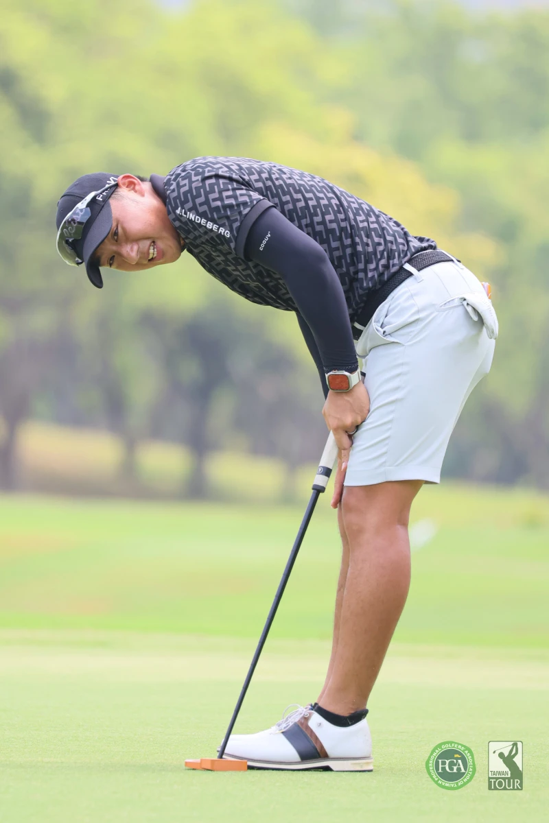 詹佳翰今天打出1鷹8鳥1柏忌單回合63桿可惜以一桿之差並列第二。Tpga/林聖凱攝