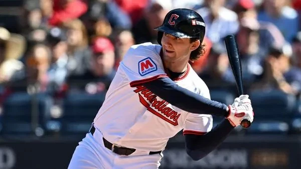 克里夫蘭守護者超級新人德勞特（Chase DeLauter）的開季全壘打紀錄，今日畫下休止符。法新社