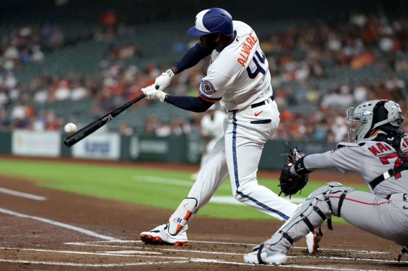 休士頓太空人開季至今手感最燙的打者，無疑就是阿瓦瑞茲（Yordan Alvarez）。法新社