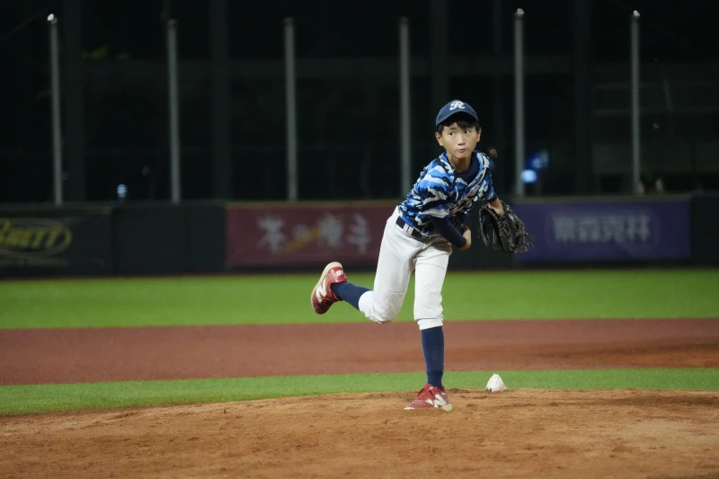 今天光速換了5位後援投手,陳思達也曾上場救援。臺灣世界少棒聯盟提供