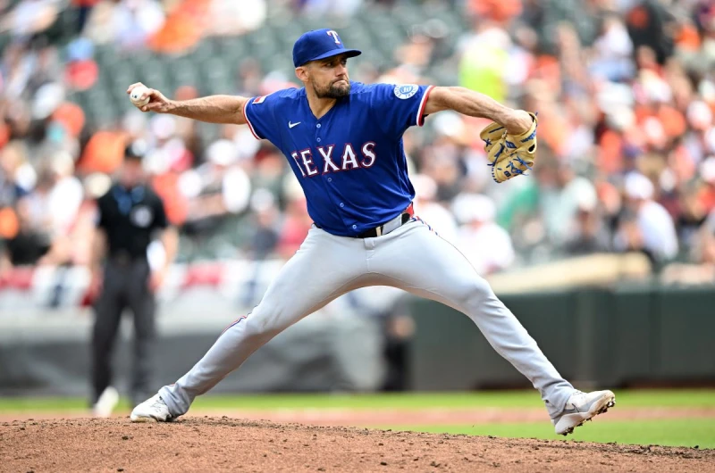 遊騎兵派出 Nathan Eovaldi，本季先發2場，0勝2敗，ERA高達11.42。法新社