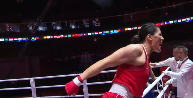 陳念琴摘金後開心大喊。摘自官網