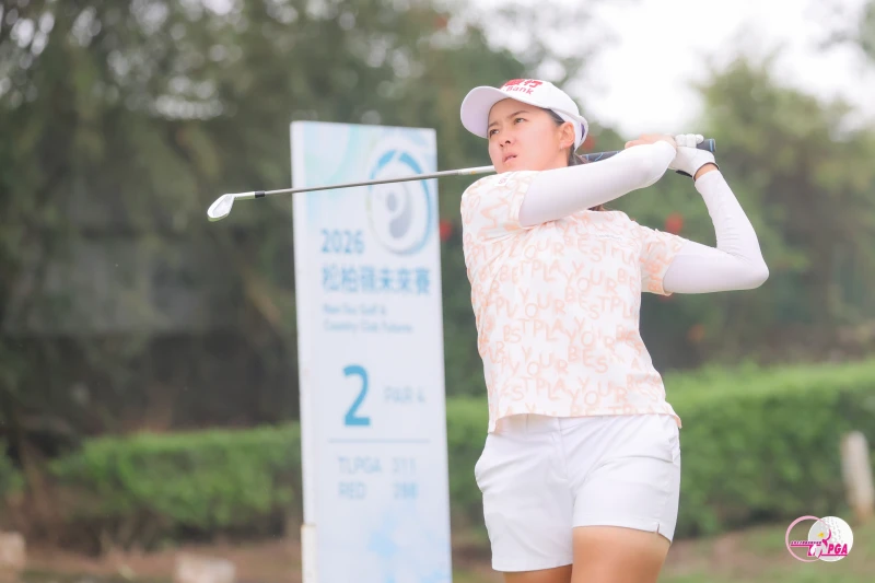 陳之敏以兩回合總桿141桿-3暫並列第三。Tlpga/葉勇宏攝