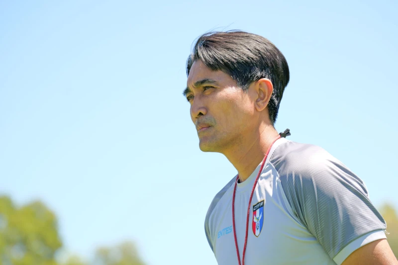 中華女足總教練查克摩爾。（圖：中華足協提供）