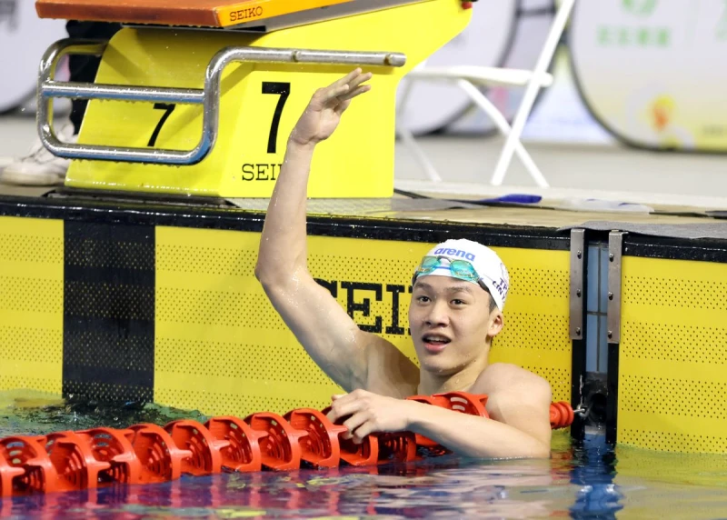 林怡成成功打破學長王冠閎的大會紀錄。郭運復攝