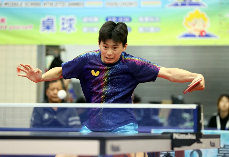 郭冠宏連兩場都打的並不輕鬆。臺南市體育局提供