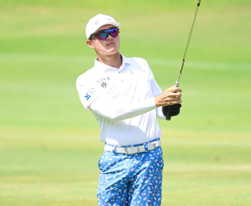 華維國際贊助選手蘇晉弘首回合打出67桿-5並列領先。Tpga/林聖凱攝