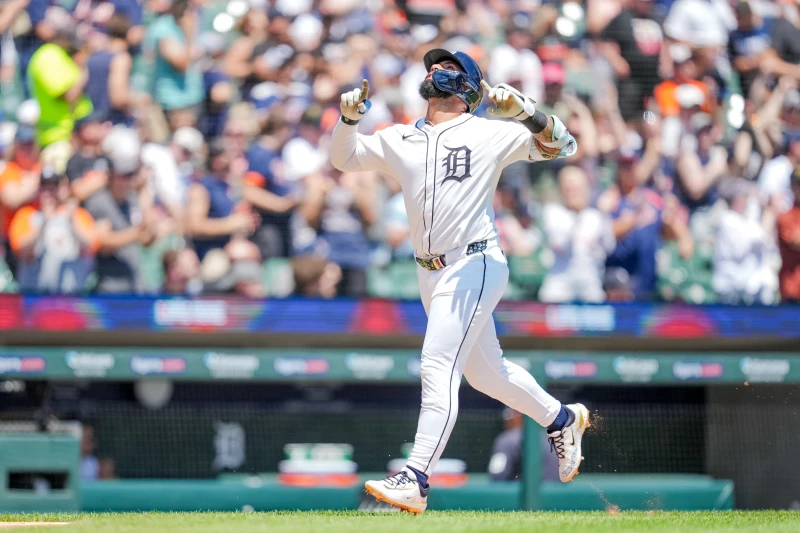 底特律老虎當家二壘手托雷斯(Gleyber Torres)今天在比賽中突然退場。法新社