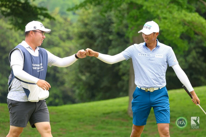 王偉軒以兩回合總桿137桿-7暫並列第六和劉永華同為台灣選手目前最佳。Tpga／林聖凱攝 