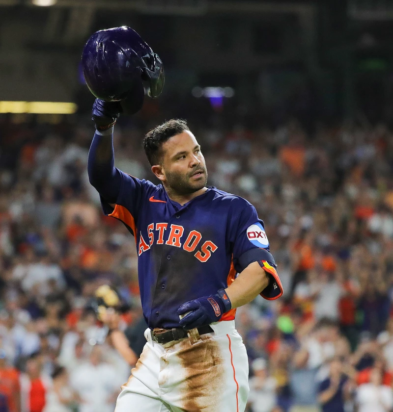 休士頓太空人球星奧圖維(Jose Altuve),大聯盟生涯16年都效力於同一支球隊。法新社