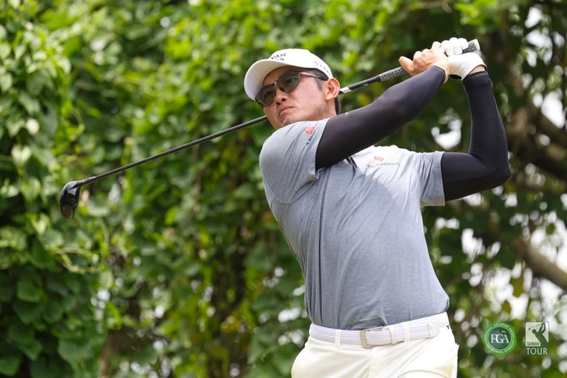 台玻贊助選手劉永華以三回合總桿207桿-9暫並列第四為台灣選手最佳。Tpga／林聖凱攝