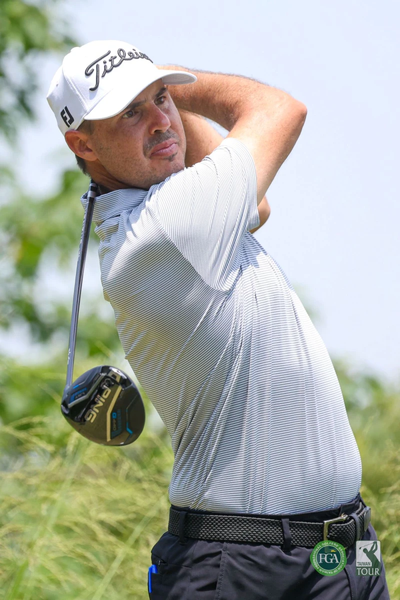 美國選手蔡斯科普卡以三回合總桿205桿-11暫居第三。Tpga/ 林聖凱攝