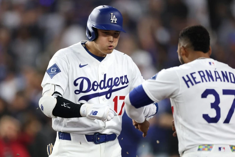 大谷翔平終於打破全壘打荒。法新社