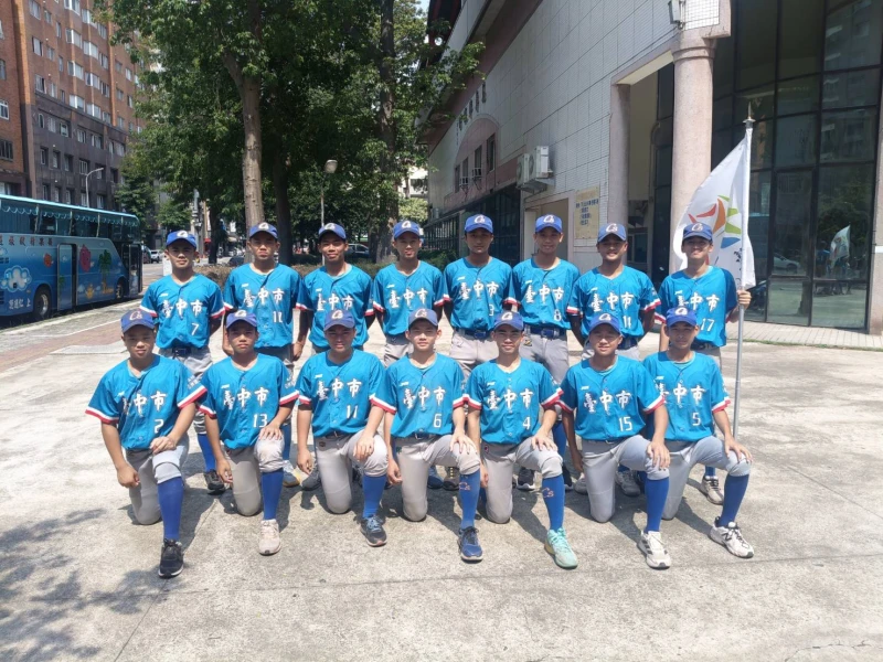 臺中市改由國二陣型出戰。中山國中提供