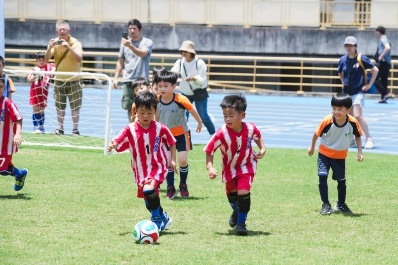愛愛幼兒園在比賽前兩周還會加強訓練。臺北市政府體育局提供