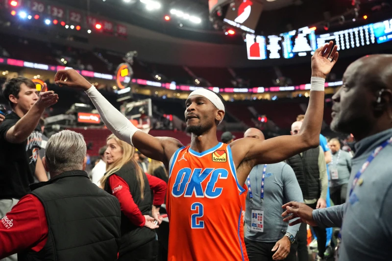 奧克拉荷馬雷霆球星亞歷山大(Shai Gilgeous-Alexander)型度拿下NBA年度MVP獎。法新社