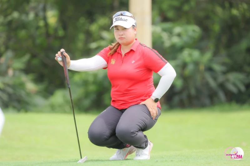 泰國選手凱蒙望 Kamonwan Lueamsri第一回合打出67桿-5的成績暫並列第三。Tlpga/葉勇宏攝
