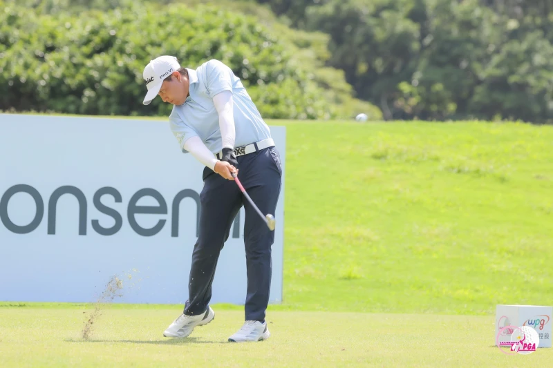 李欣以三回合總桿208桿-8的成績暫排第三。Tlpga/葉勇宏攝