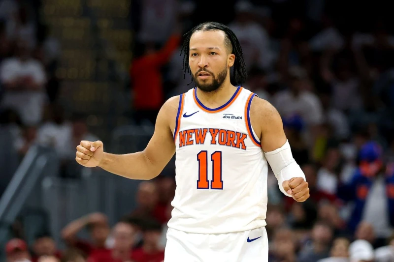 布朗森(Jalen Brunson)攻下全隊最高30分。法新社