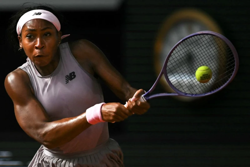 世界第4高芙(Coco Gauff)法網衛冕夢碎。法新社