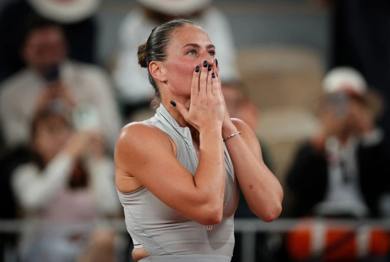 第15種子科斯秋克(Marta Kostyuk)生涯首度闖進大滿貫女單4強。法新社